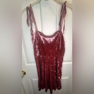 Forever 21 Velvet Pink Dress